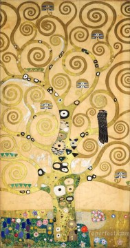 Gustave Klimt Werke - The Tree of Life Stoclet Frieze center Gustav Klimt gold